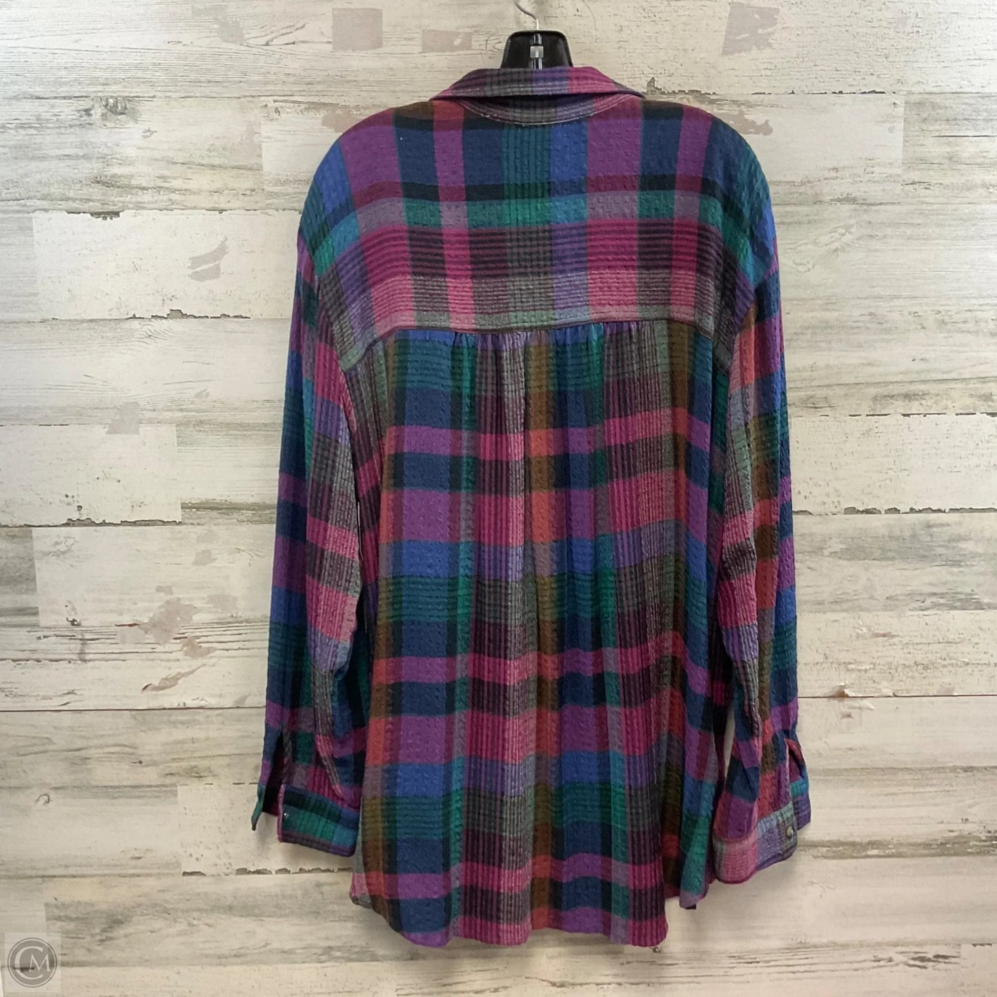 Top Long Sleeve By Pilcro In Pink, Size: Xl
