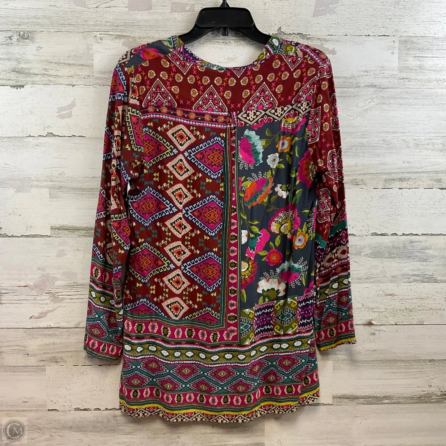 Top Long Sleeve By Johnny Was In Maroon, Size: S