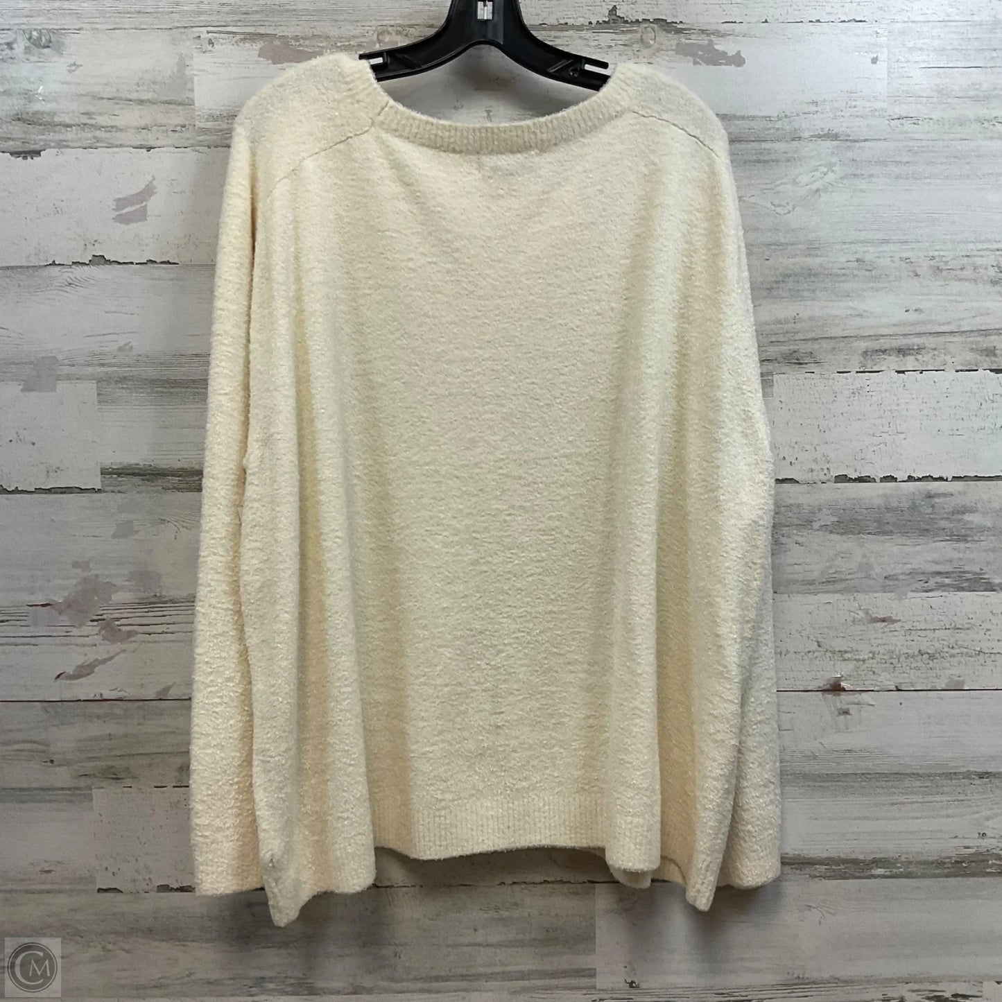 Sweater By Barefoot Dreams In Cream, Size: 3x