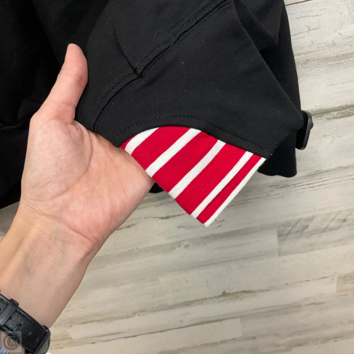 Athletic Jacket By 7 Degrees In Black, Size: 3X