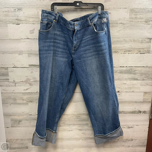 Jeans Straight By Talbots In Blue Denim, Size: 20