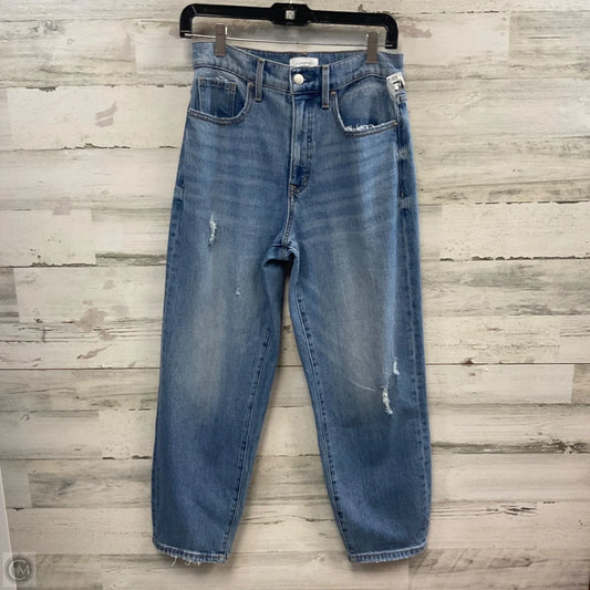Jeans Straight By Evereve In Blue Denim, Size: 4