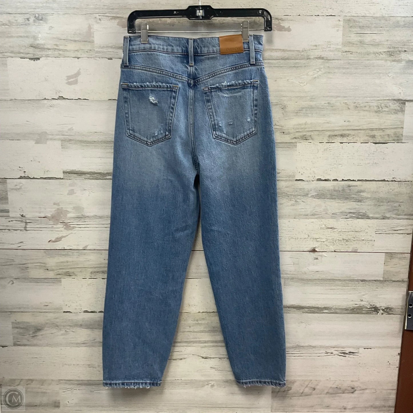 Jeans Straight By Evereve In Blue Denim, Size: 4