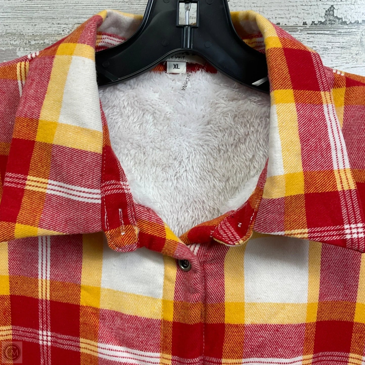 Top Long Sleeve By Andree By Unit In Red, Size: Xl