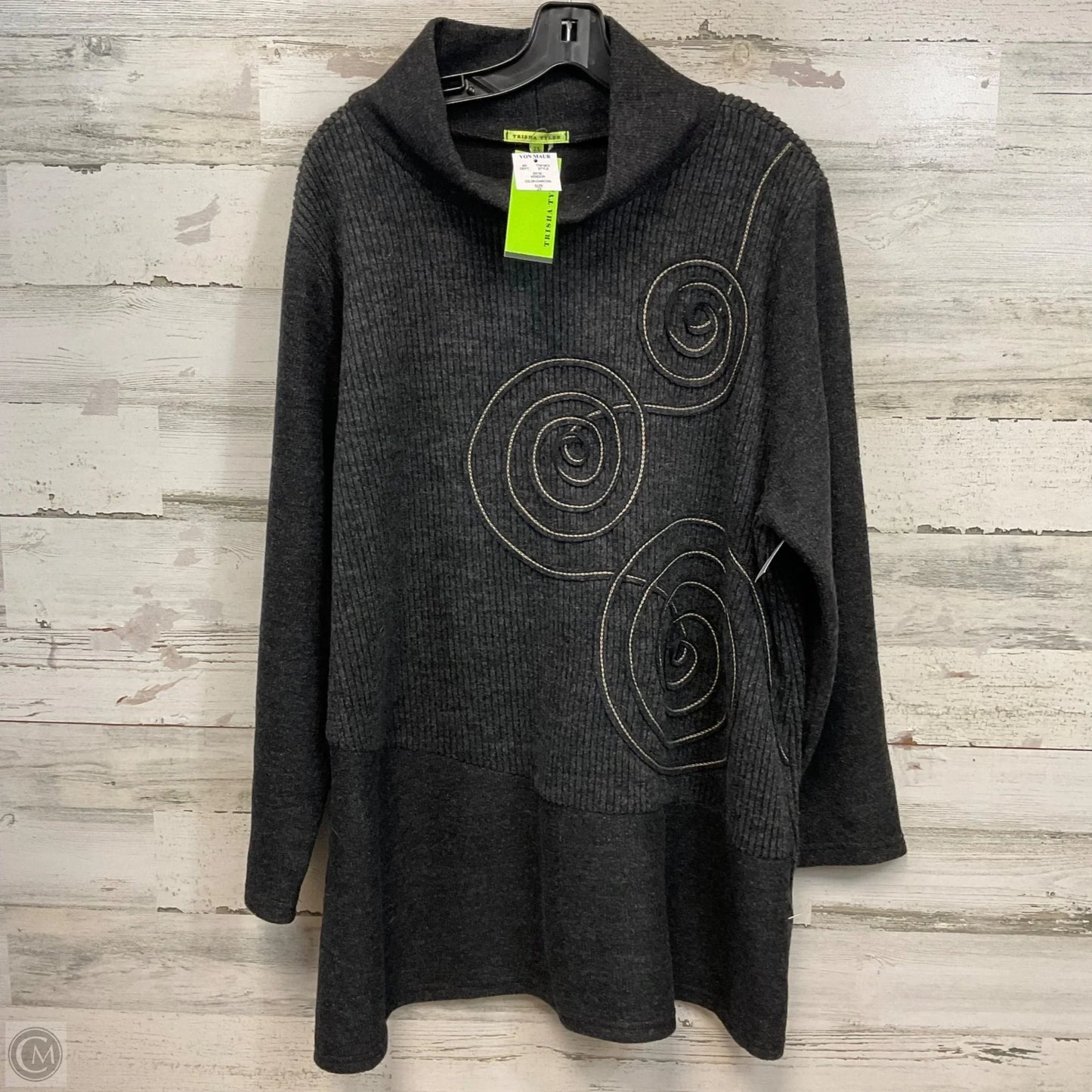 Sweater By Trisha Tyler In Black, Size: 2x