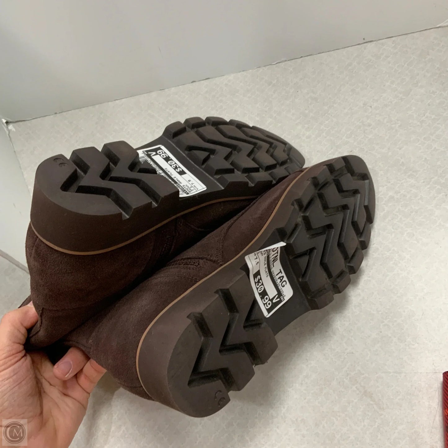 Boots Ankle Flats By Vionic In Brown, Size: 7.5