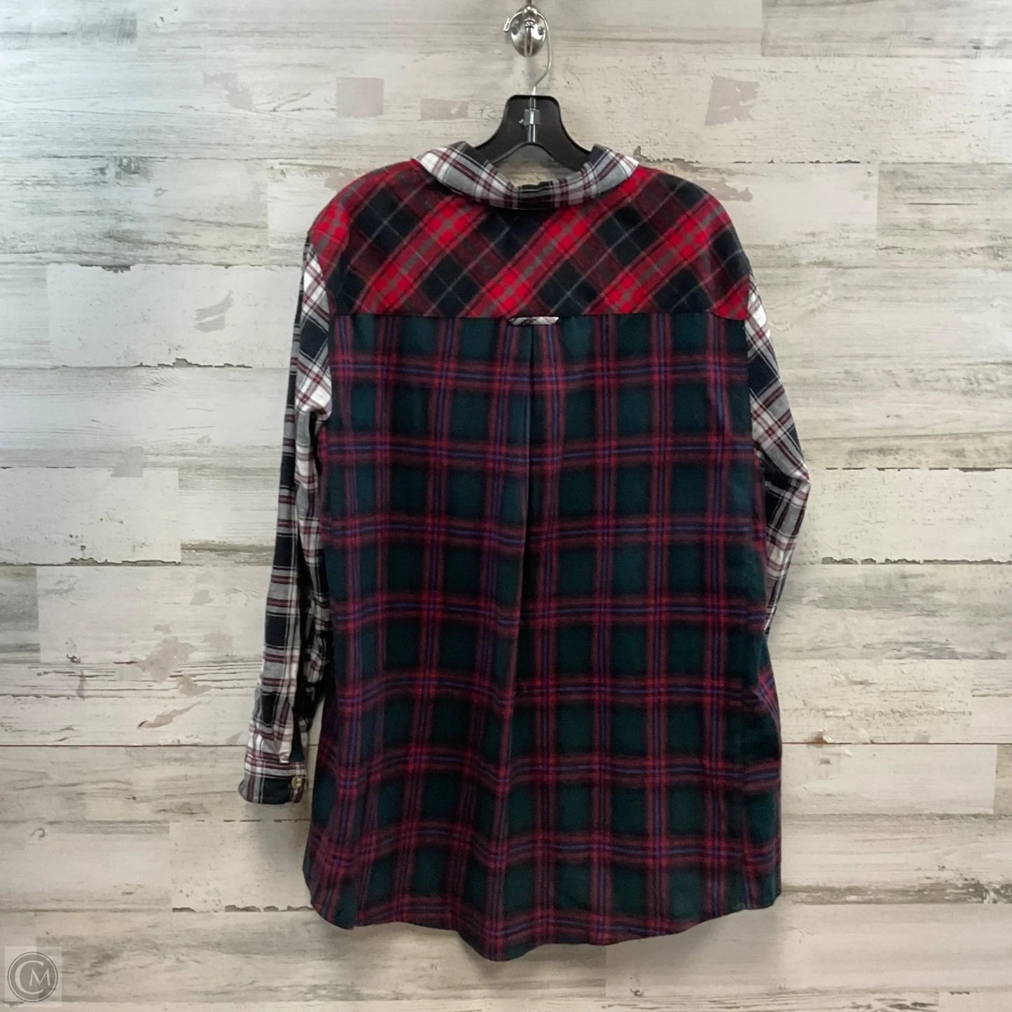 Top Long Sleeve By John Mark In Red, Size: L