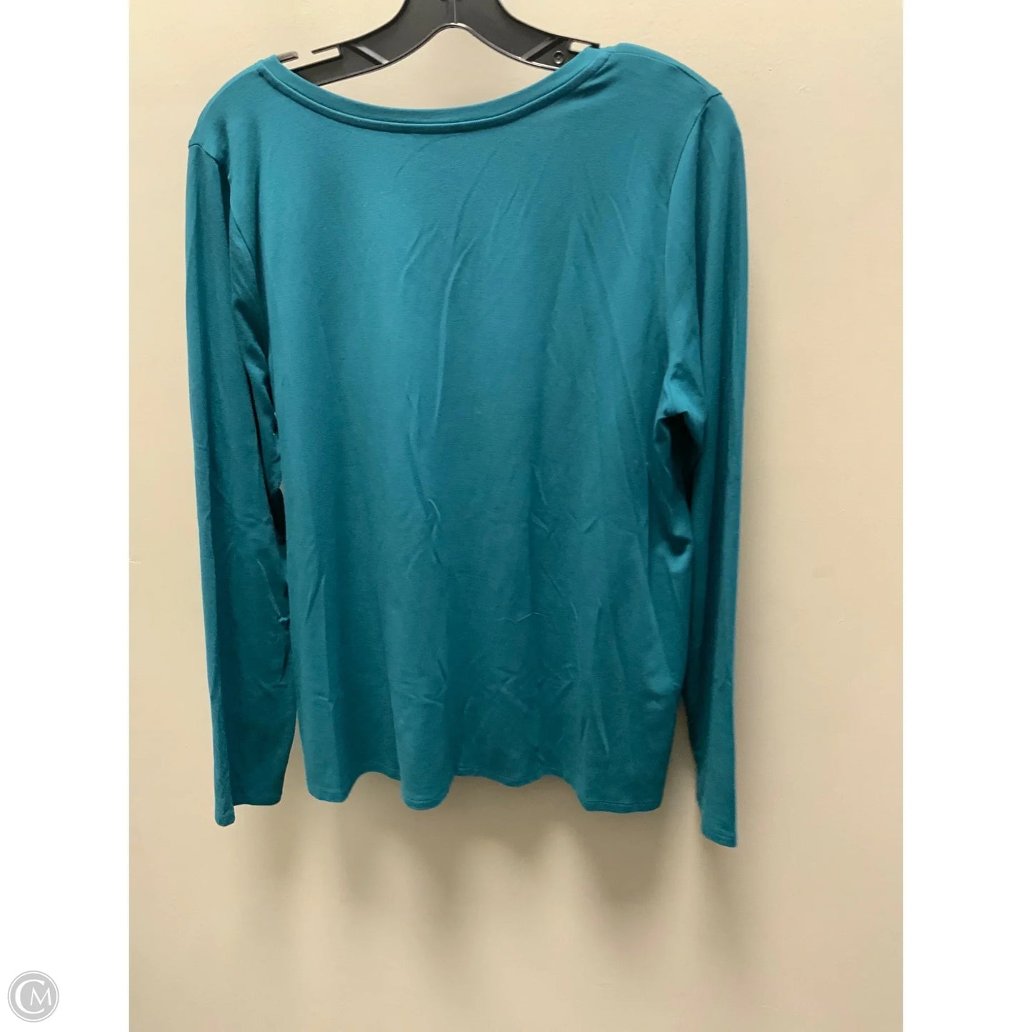 Top Long Sleeve By Eileen Fisher In Green, Size: M