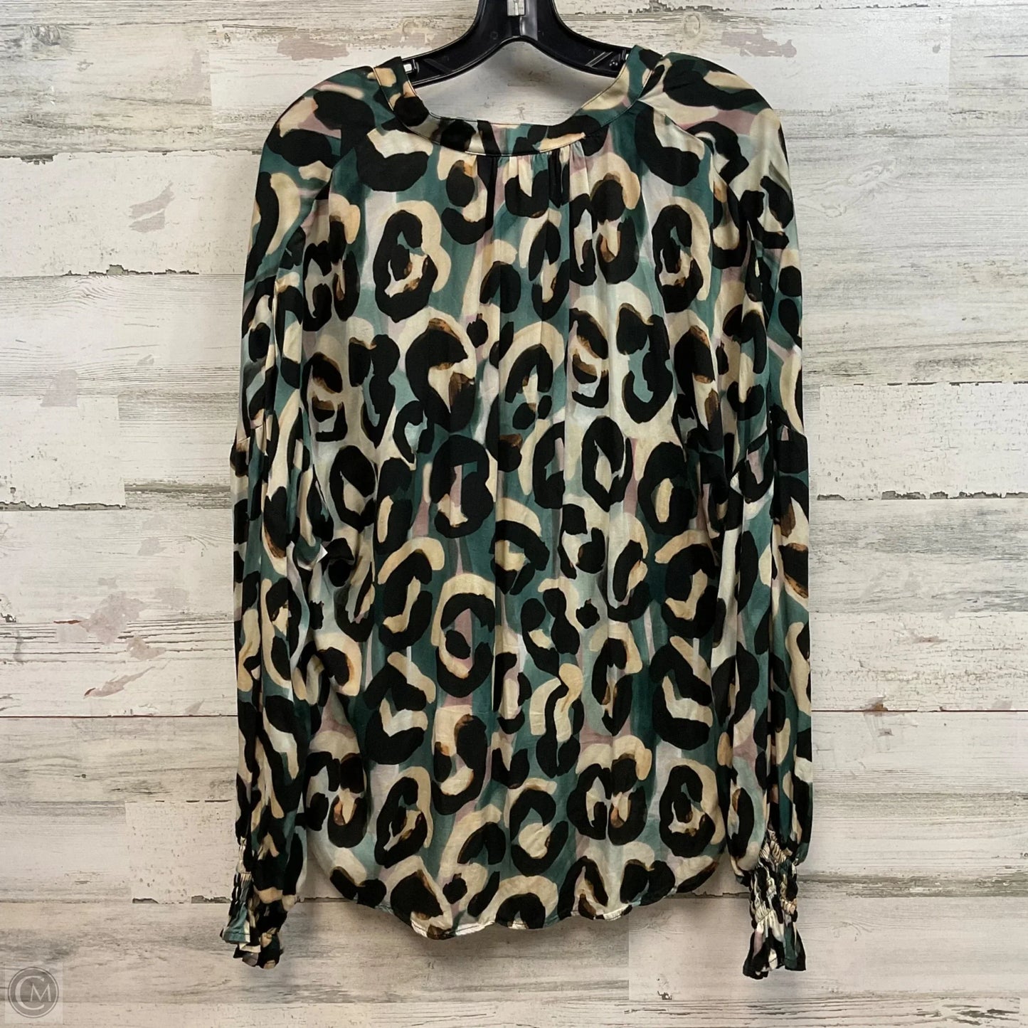 Top Long Sleeve By Finley In Animal Print, Size: M