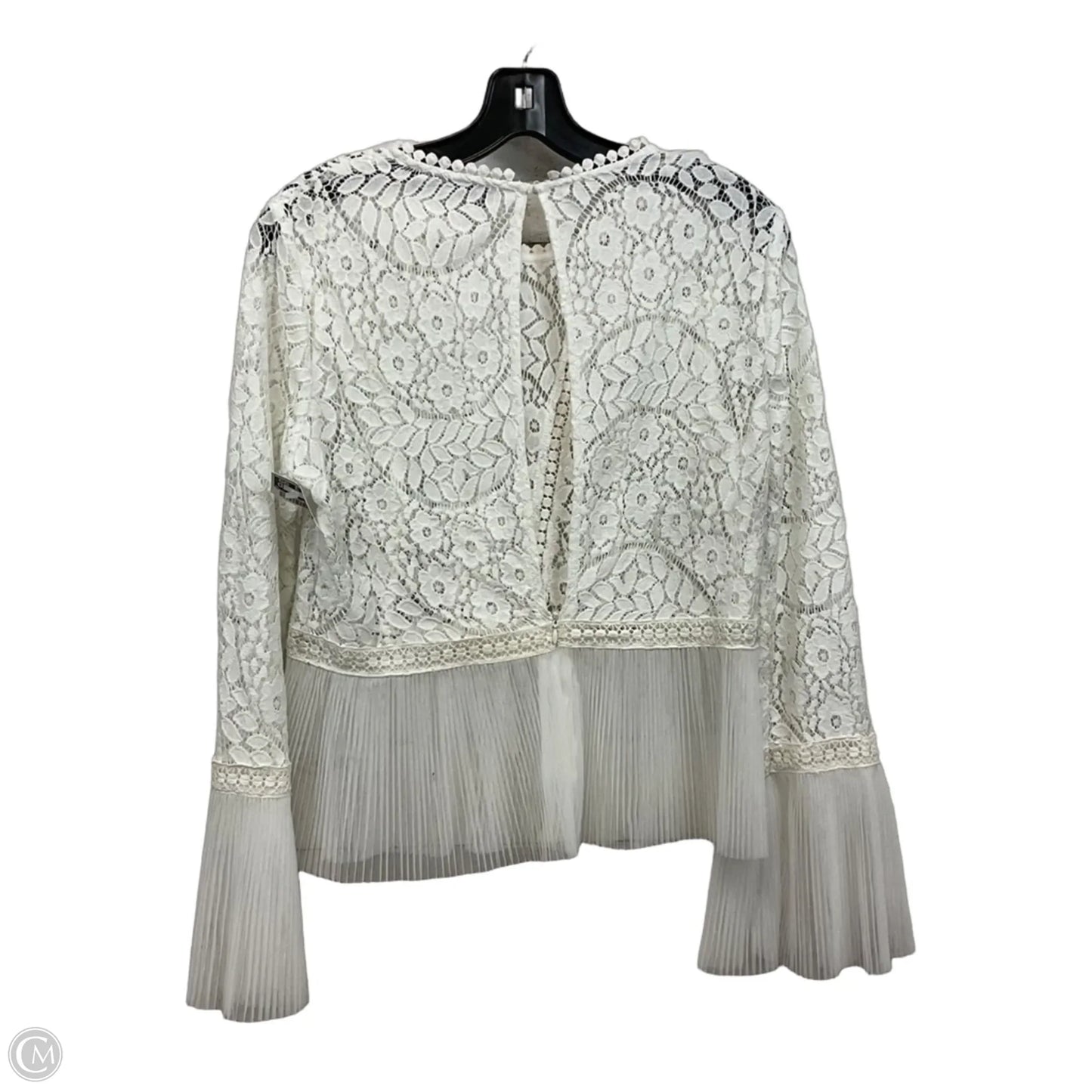 Blouse Long Sleeve By Blue B In White, Size: M