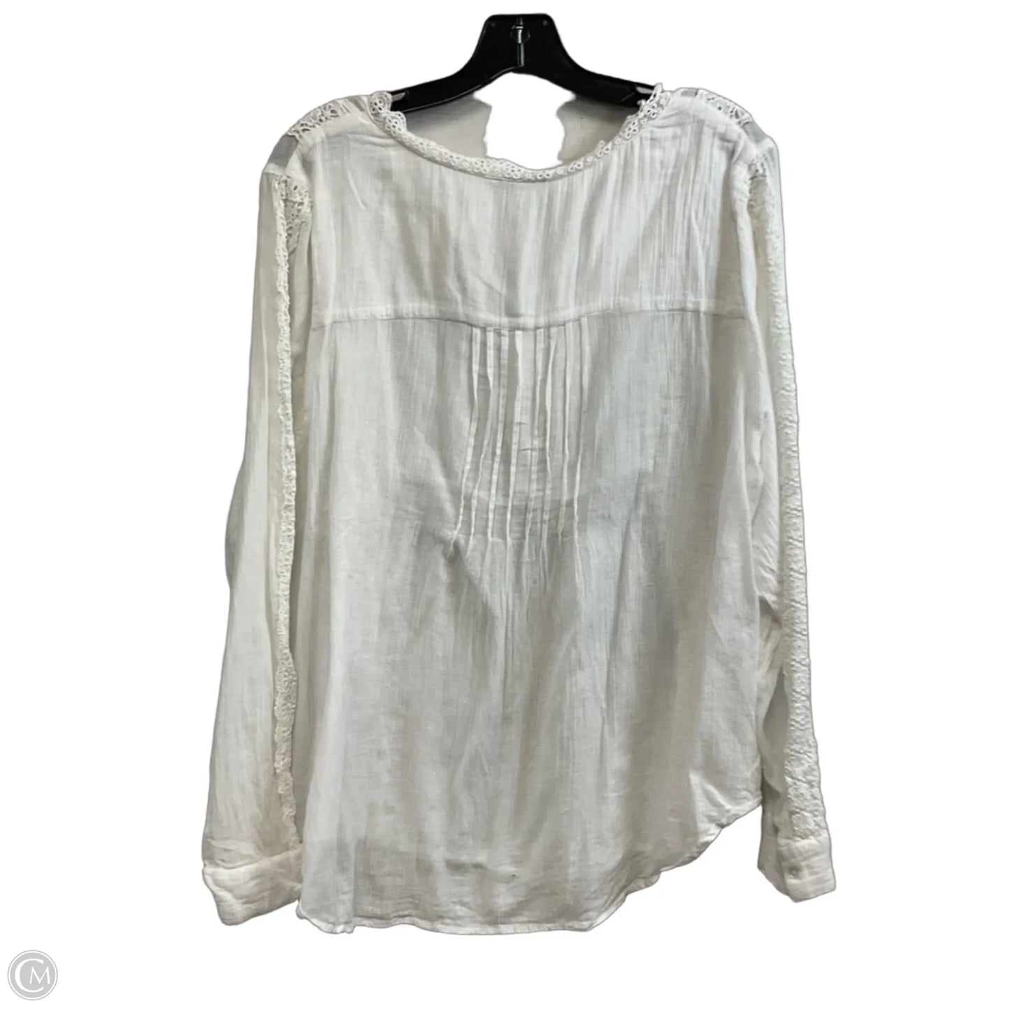 Top Long Sleeve By Sundance In White, Size: Xl