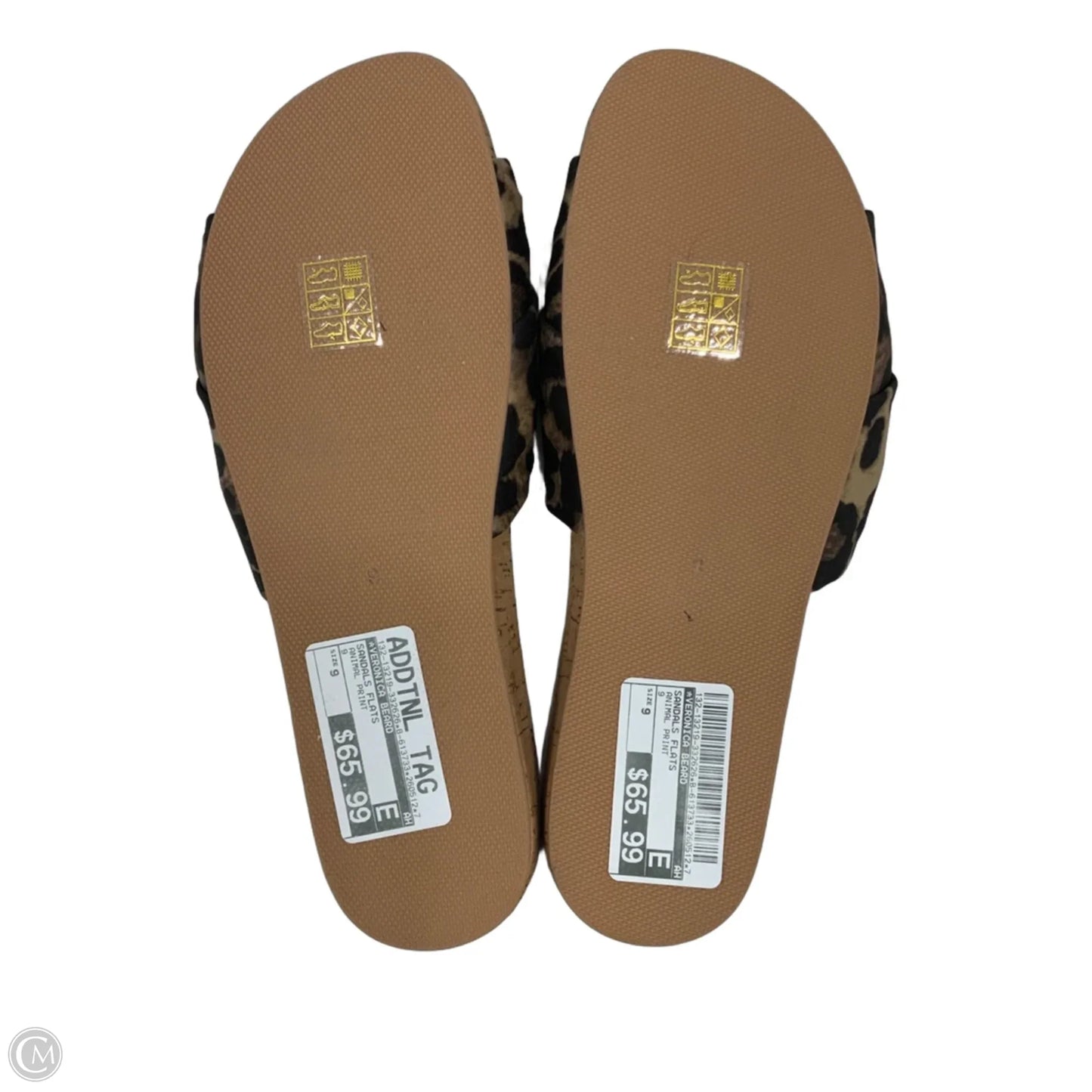 Sandals Flats By Veronica Beard In Animal Print, Size: 9
