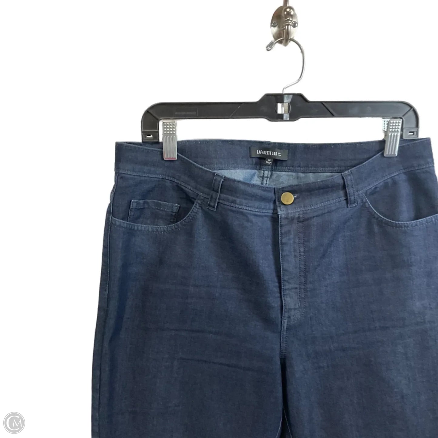 Jeans Designer By Lafayette 148 In Blue Denim, Size: 12