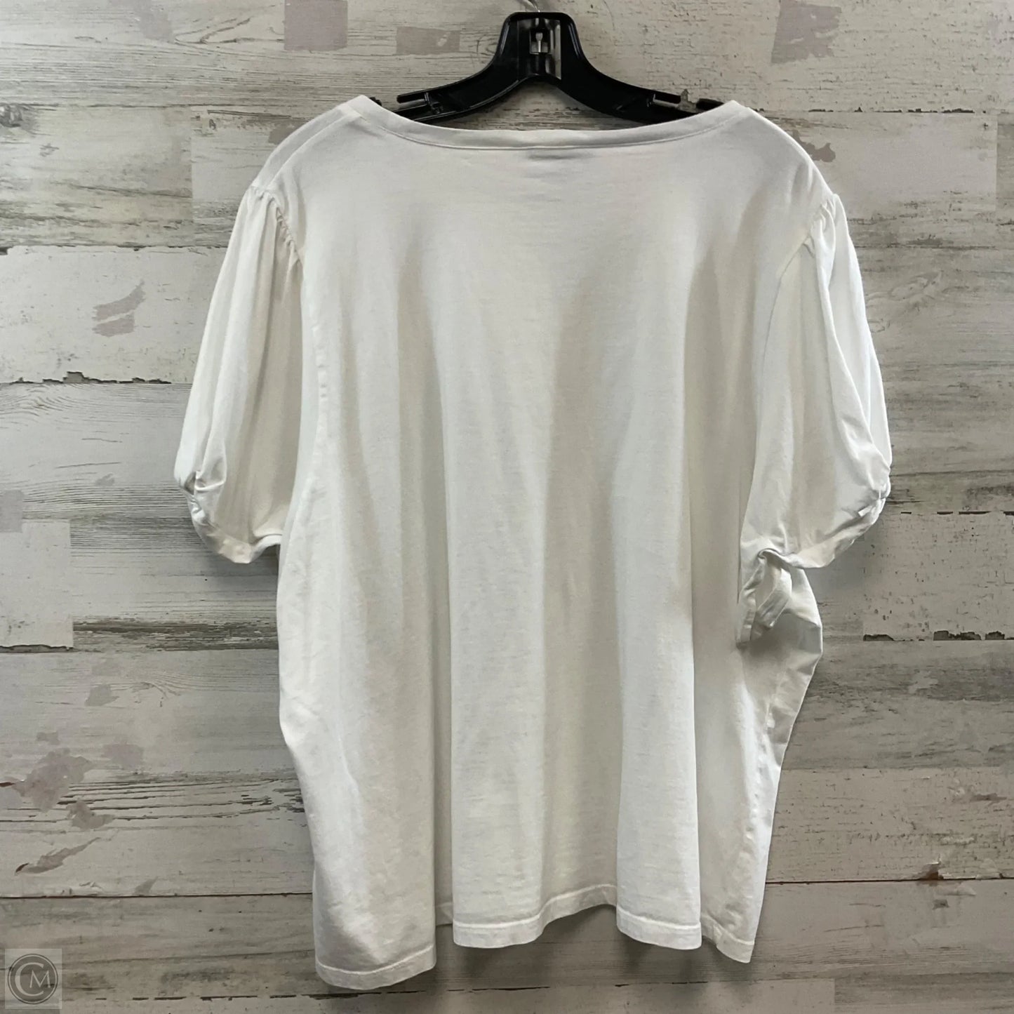 Top Short Sleeve Basic By J. Crew In White, Size: 3x