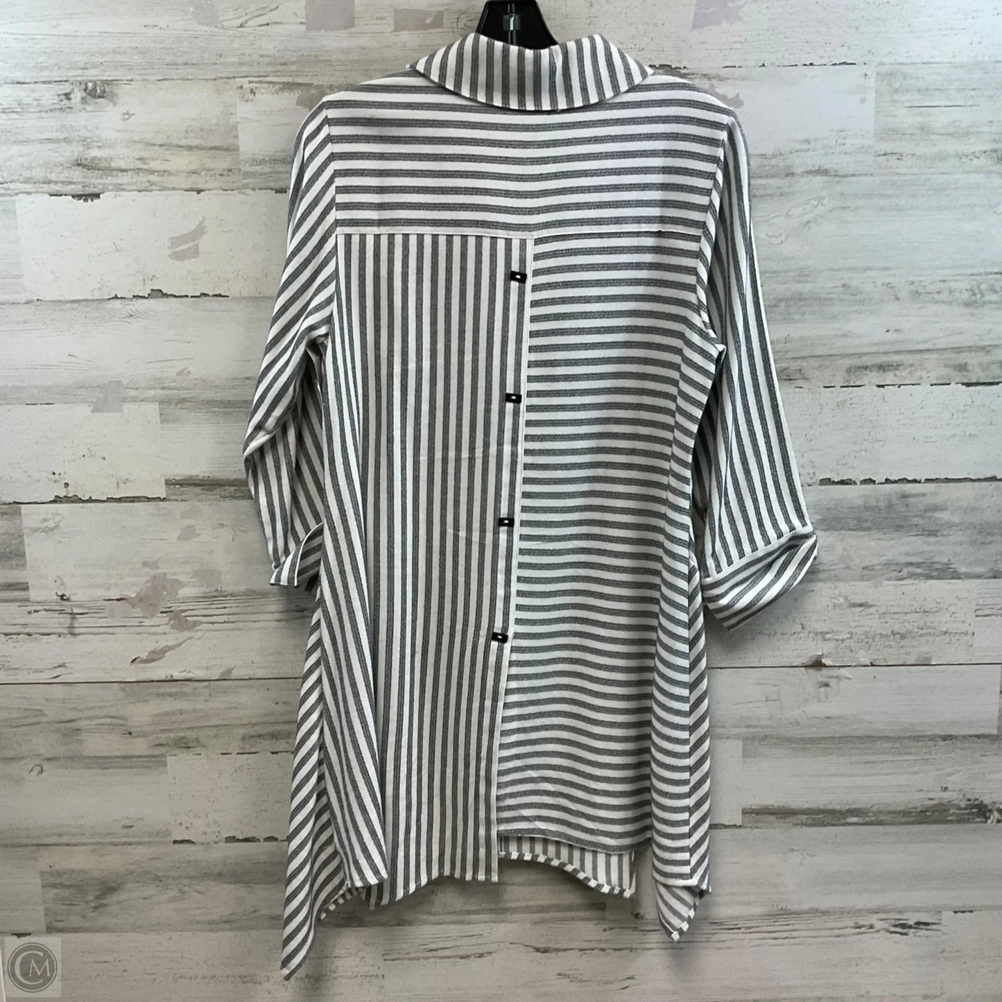 Tunic 3/4 Sleeve By Soft Surroundings In Black, Size: Xs