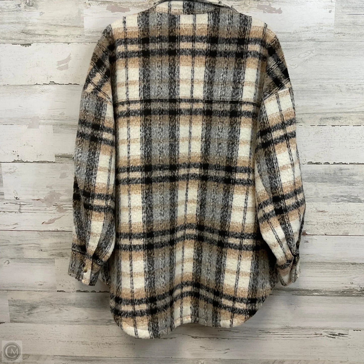 Coat Other By Good American In Black & Brown, Size: M