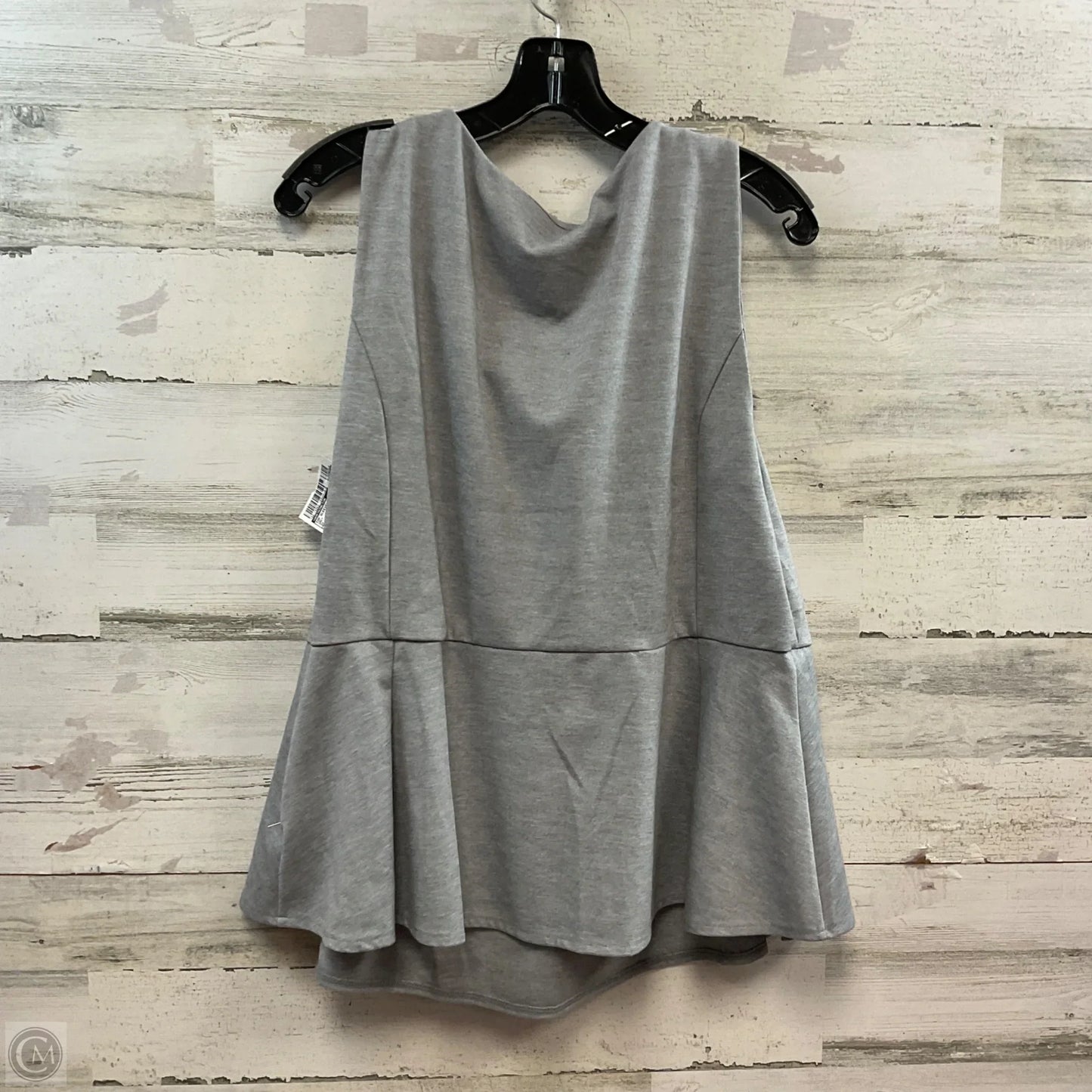 Top Sleeveless By Worthington In Grey, Size: 2x