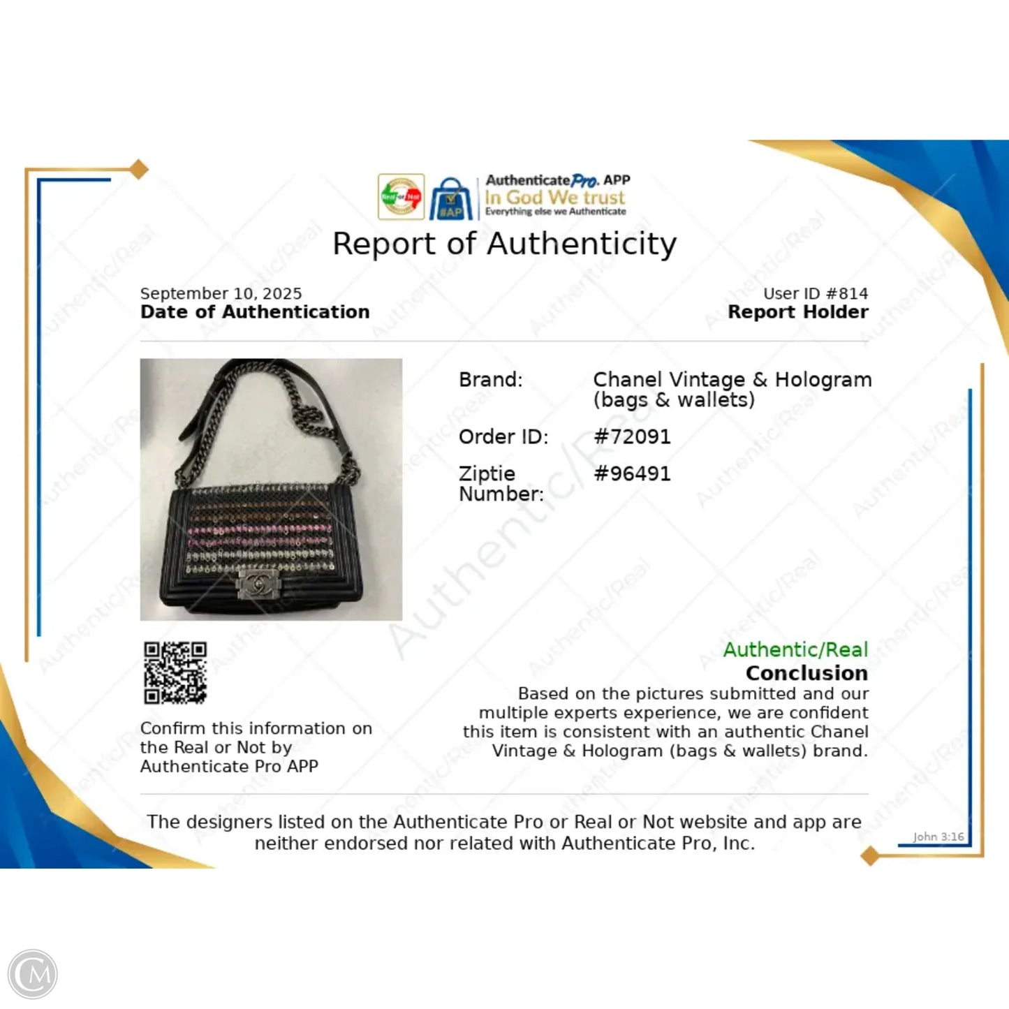Handbag Luxury Designer By Chanel, Size: Medium