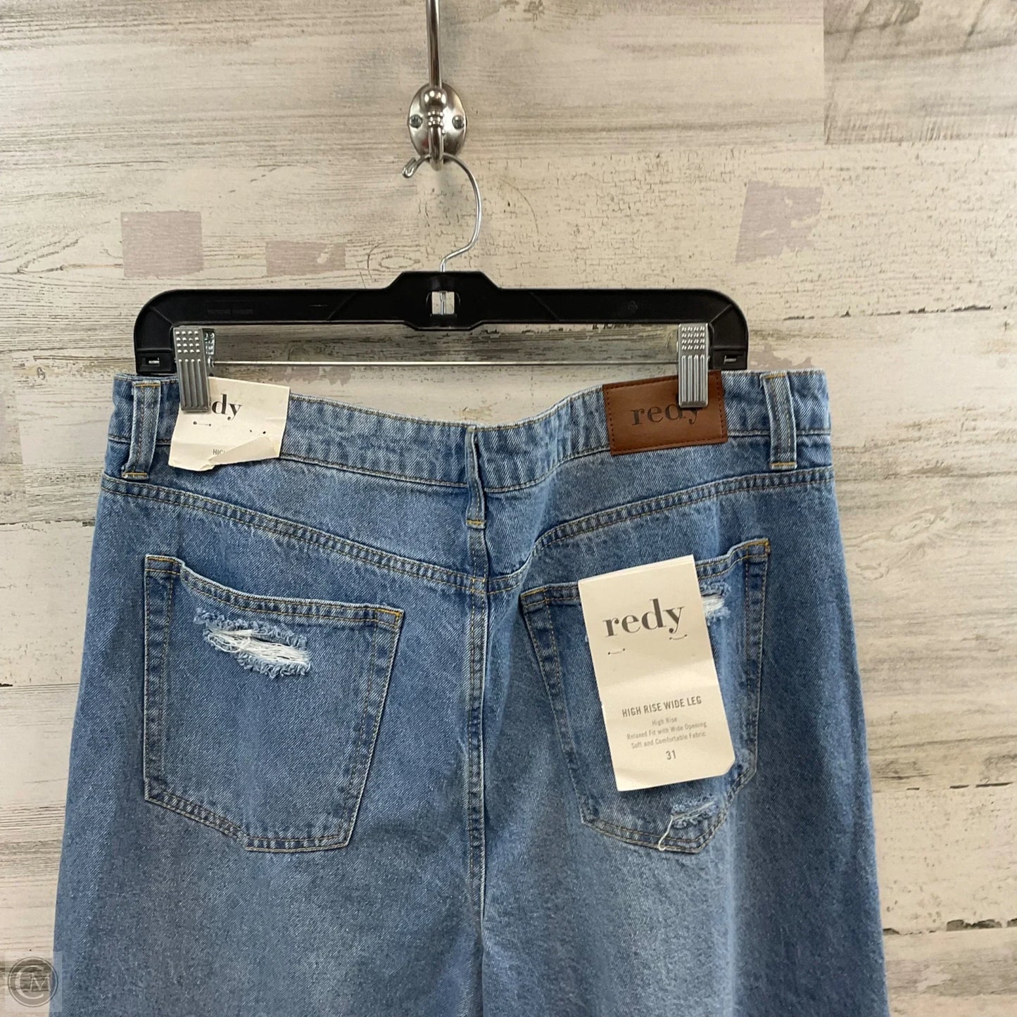 Jeans Wide Leg By REDY In Blue Denim, Size: 12
