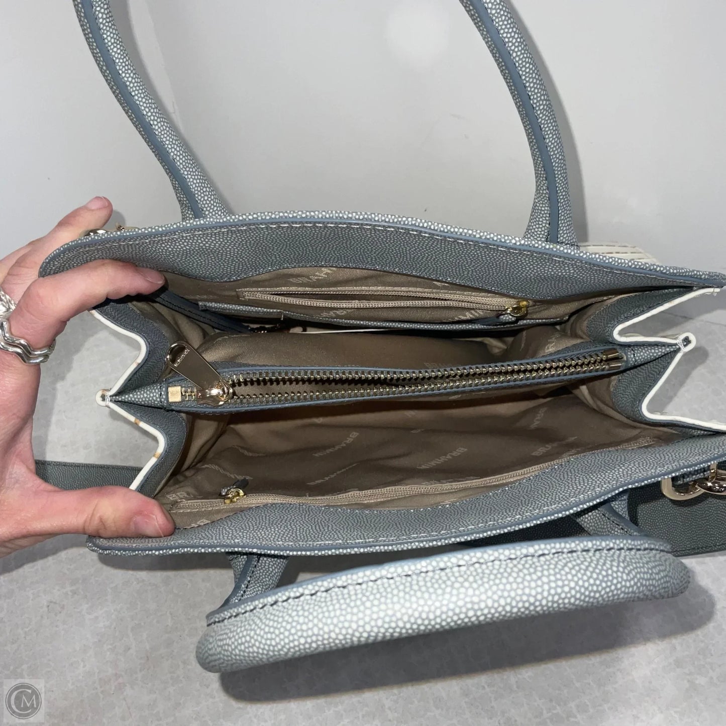 Handbag Designer By Brahmin, Size: Medium