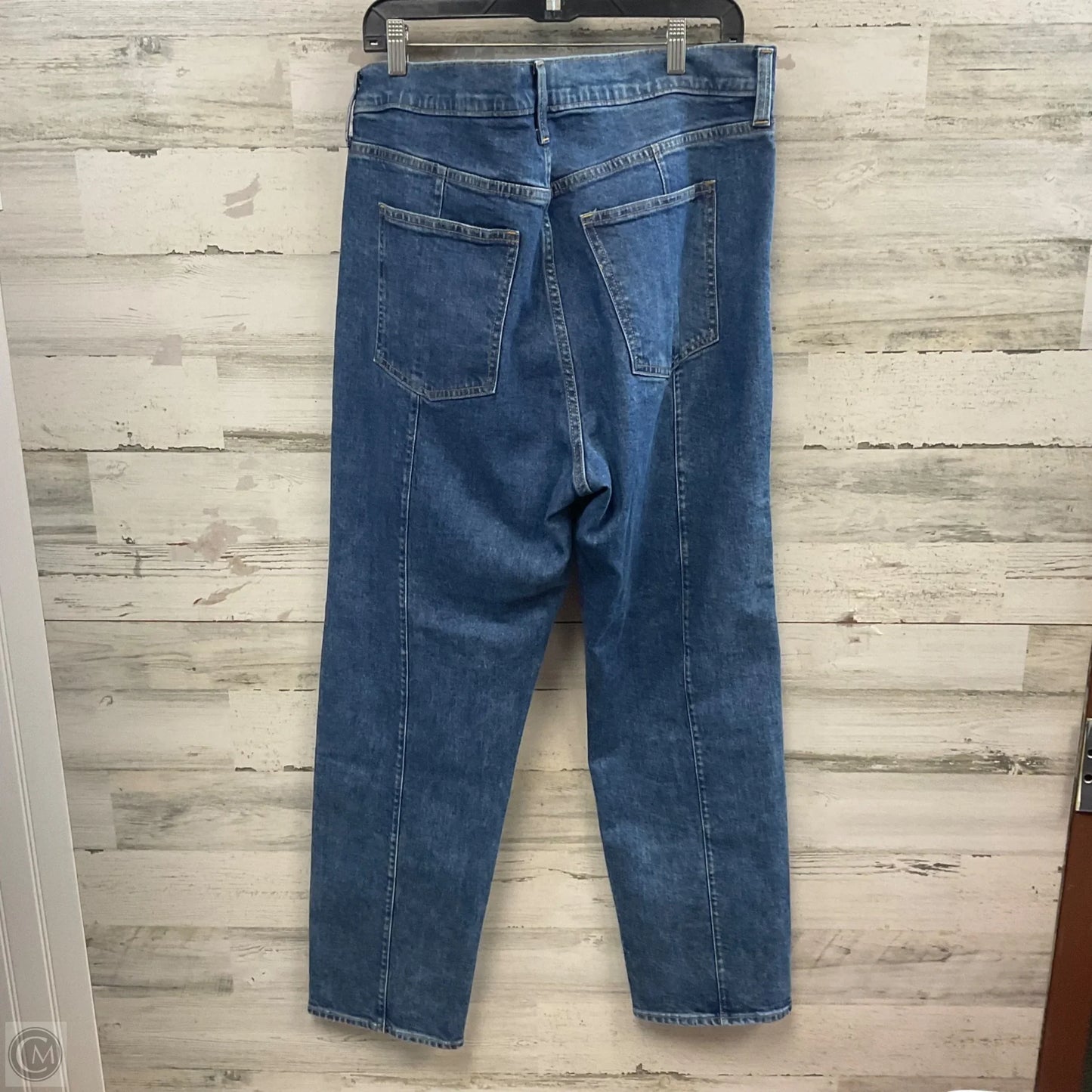 Jeans Straight By Gap In Blue Denim, Size: 18