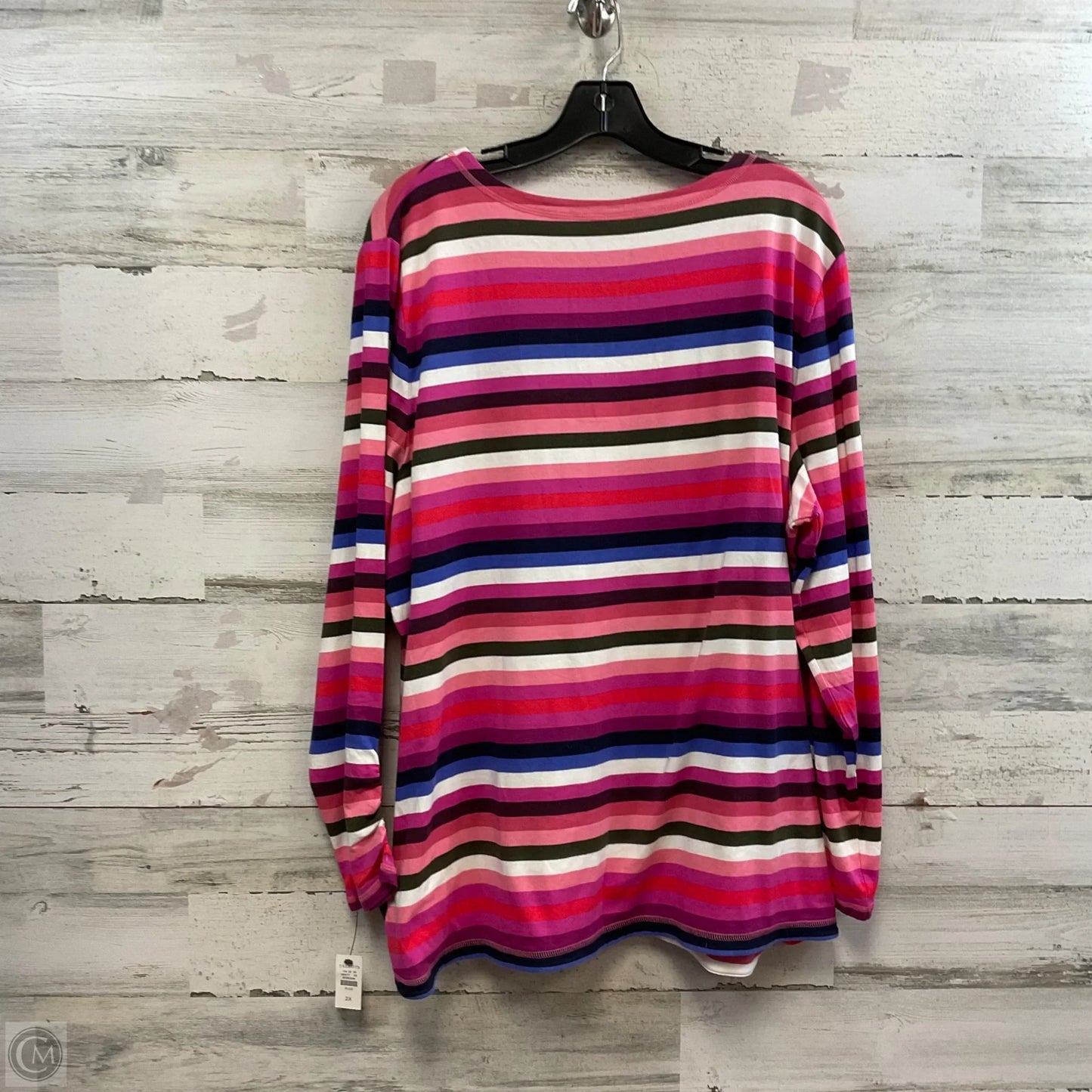 Top Long Sleeve By Talbots In Pink, Size: 2x