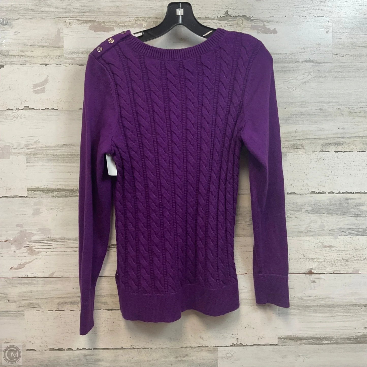 Sweater By Talbots In Purple, Size: M