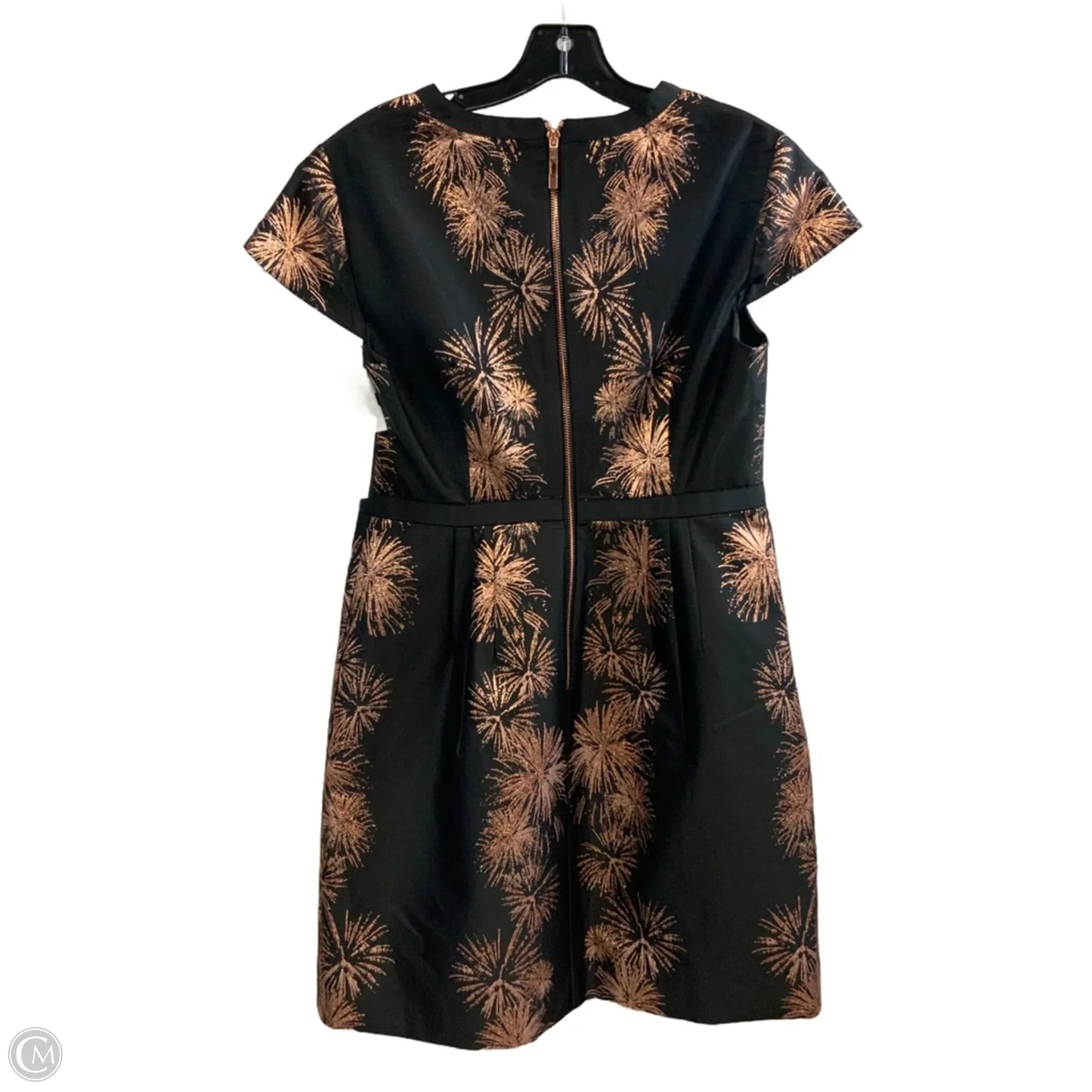 Dress Party Short By Ted Baker In Black & Gold, Size: M