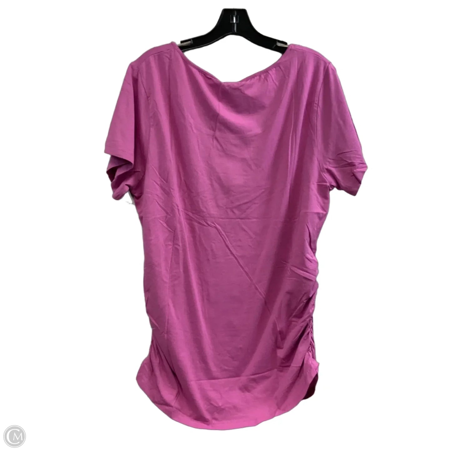 Top Short Sleeve Basic By SASS & SASSY In Pink, Size: 2x