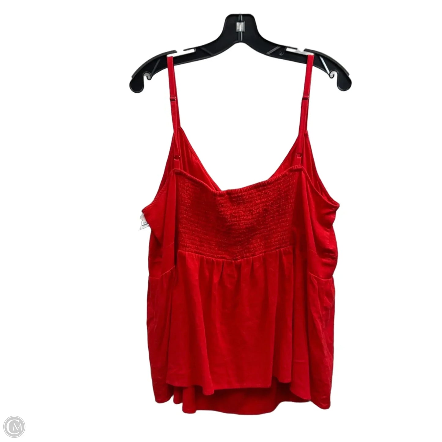 Top Sleeveless By Loft In Red, Size: 2x