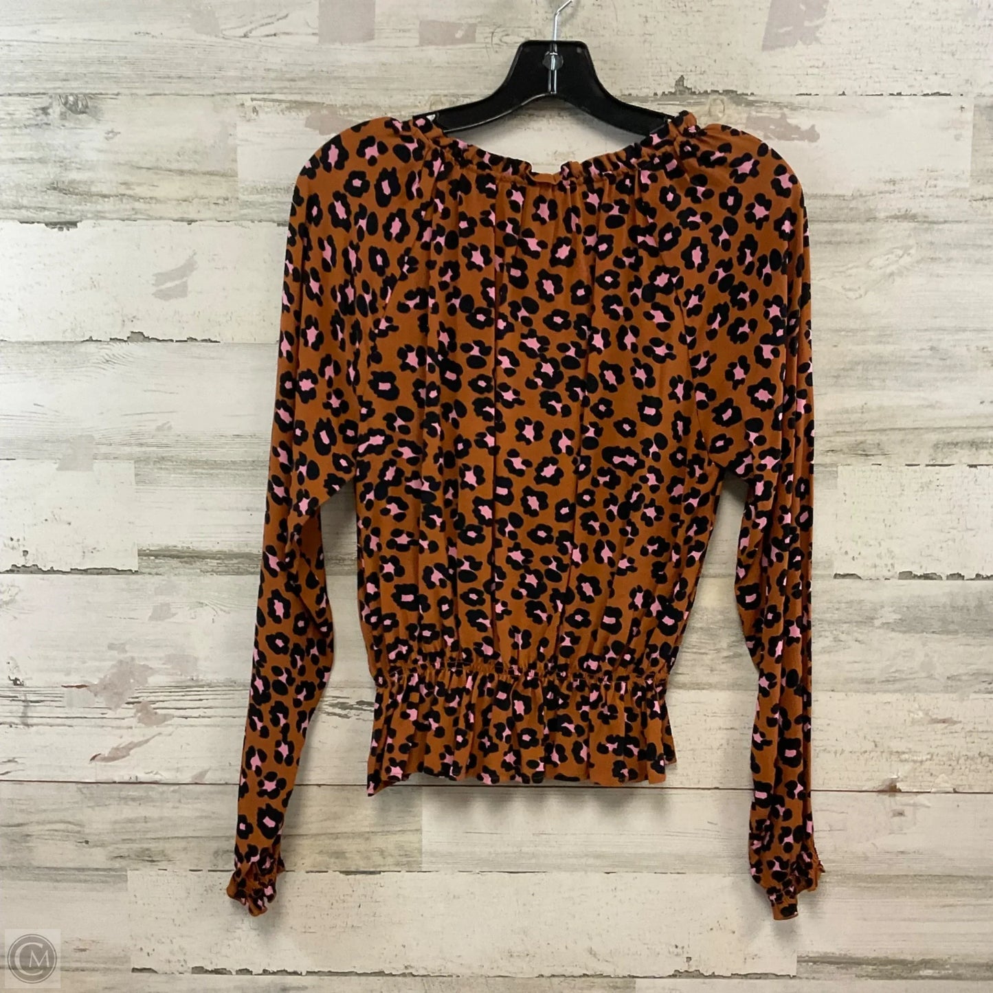 Top Long Sleeve By Sanctuary In Animal Print, Size: Xs