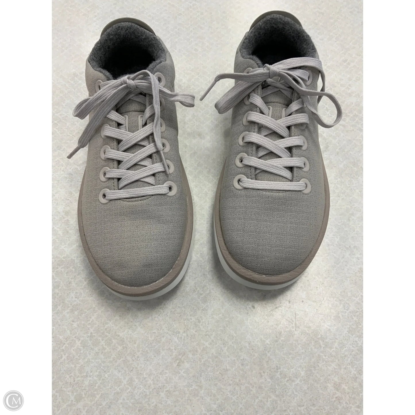 Shoes Sneakers By Allbirds In Grey & White, Size: 7