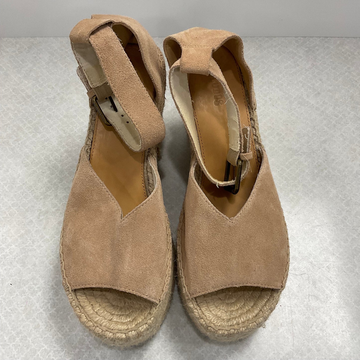 Sandals Heels Wedge By soludos Size: 9