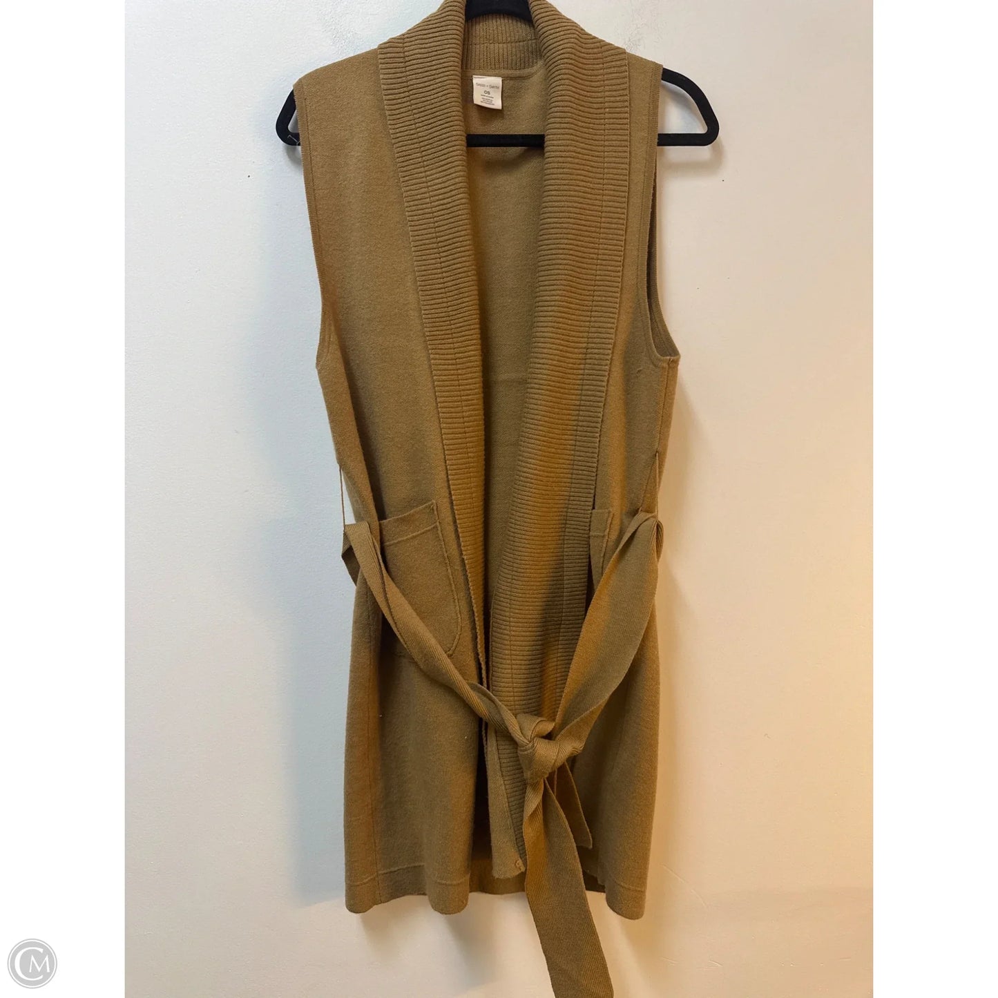 Cardigan By Clothes Mentor In Tan, Size: S