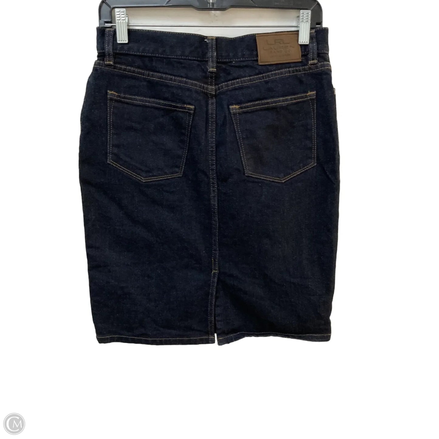 Skirt Mini & Short By Ralph Lauren Co In Blue Denim, Size: 2p