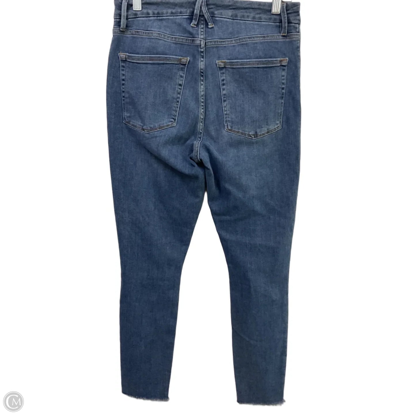 Jeans Skinny By Good American In Blue Denim, Size: 10