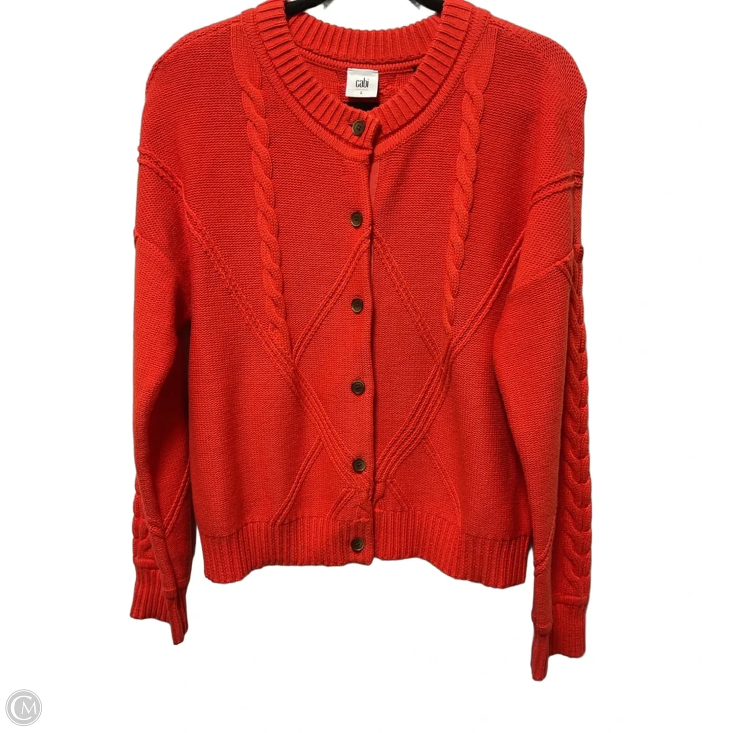 Cardigan By Cabi In Orange, Size: L