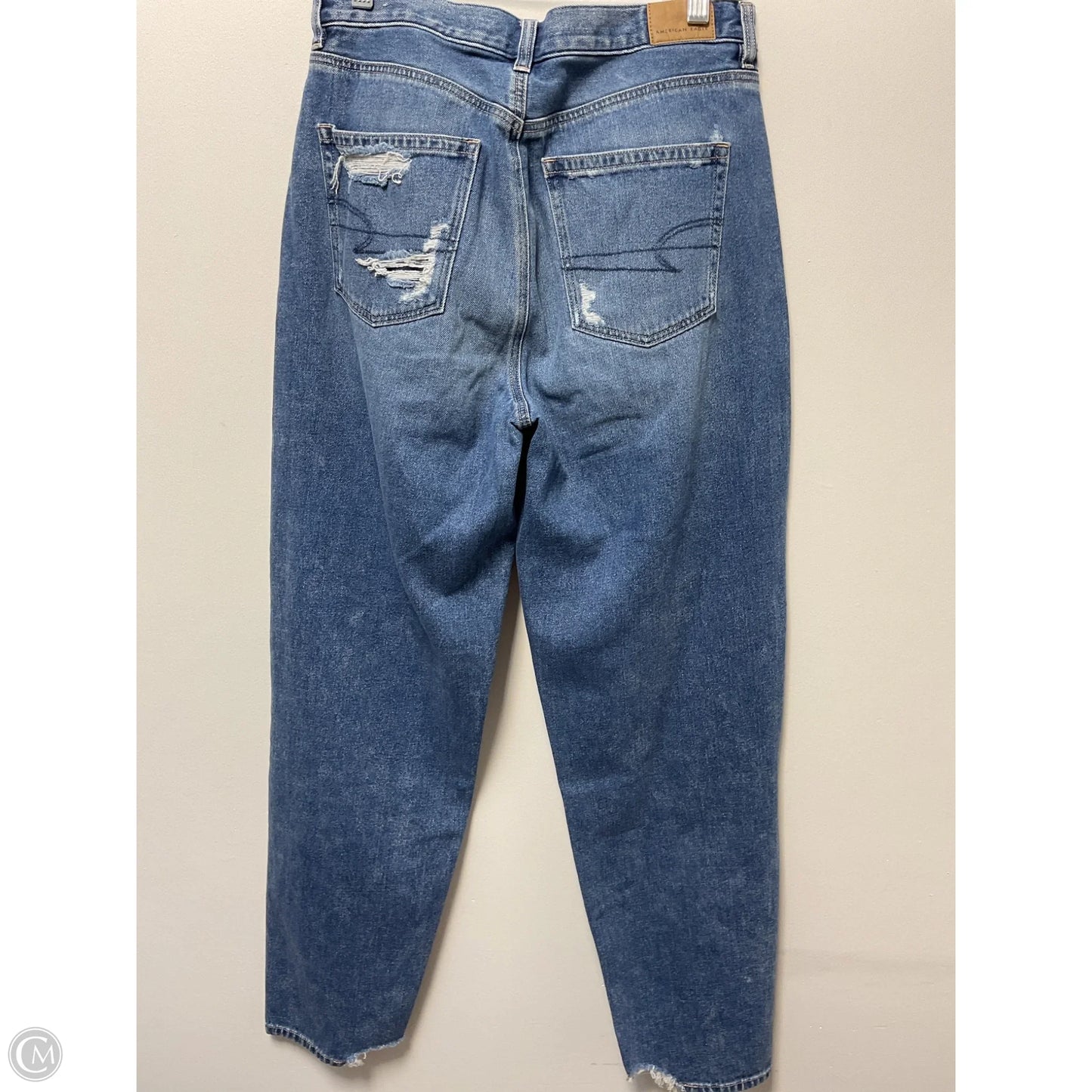 Jeans Boyfriend By American Eagle In Blue Denim, Size: 6