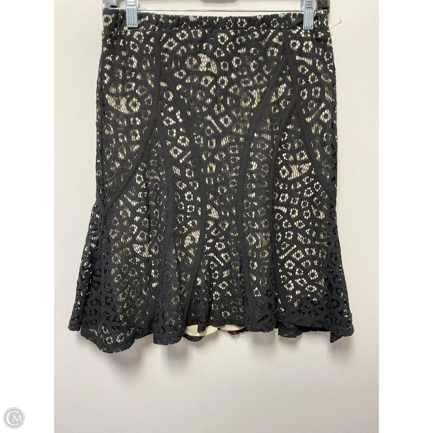 Skirt Mini & Short By Lapis In Black & Cream, Size: M
