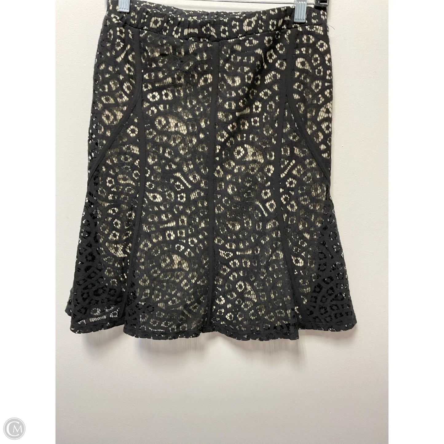 Skirt Mini & Short By Lapis In Black & Cream, Size: M
