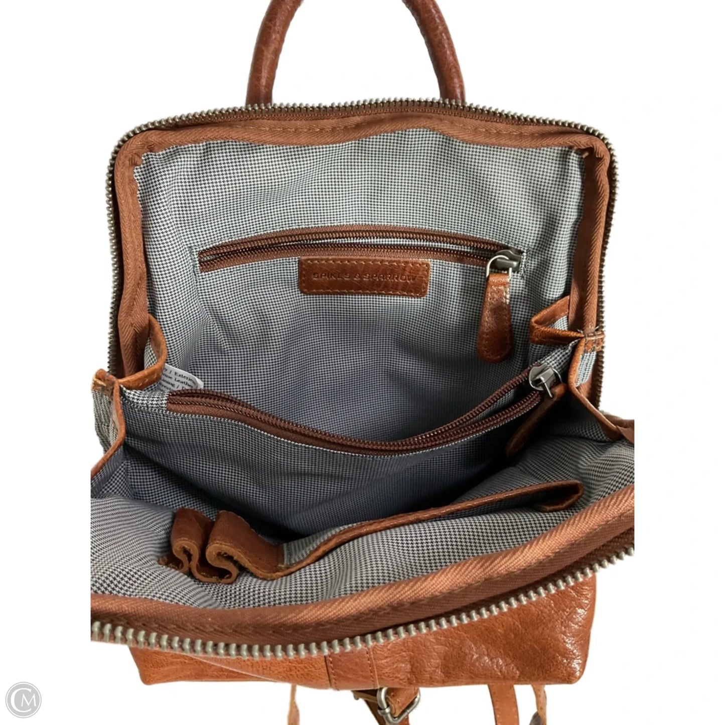 Backpack Leather By Clothes Mentor, Size: Medium