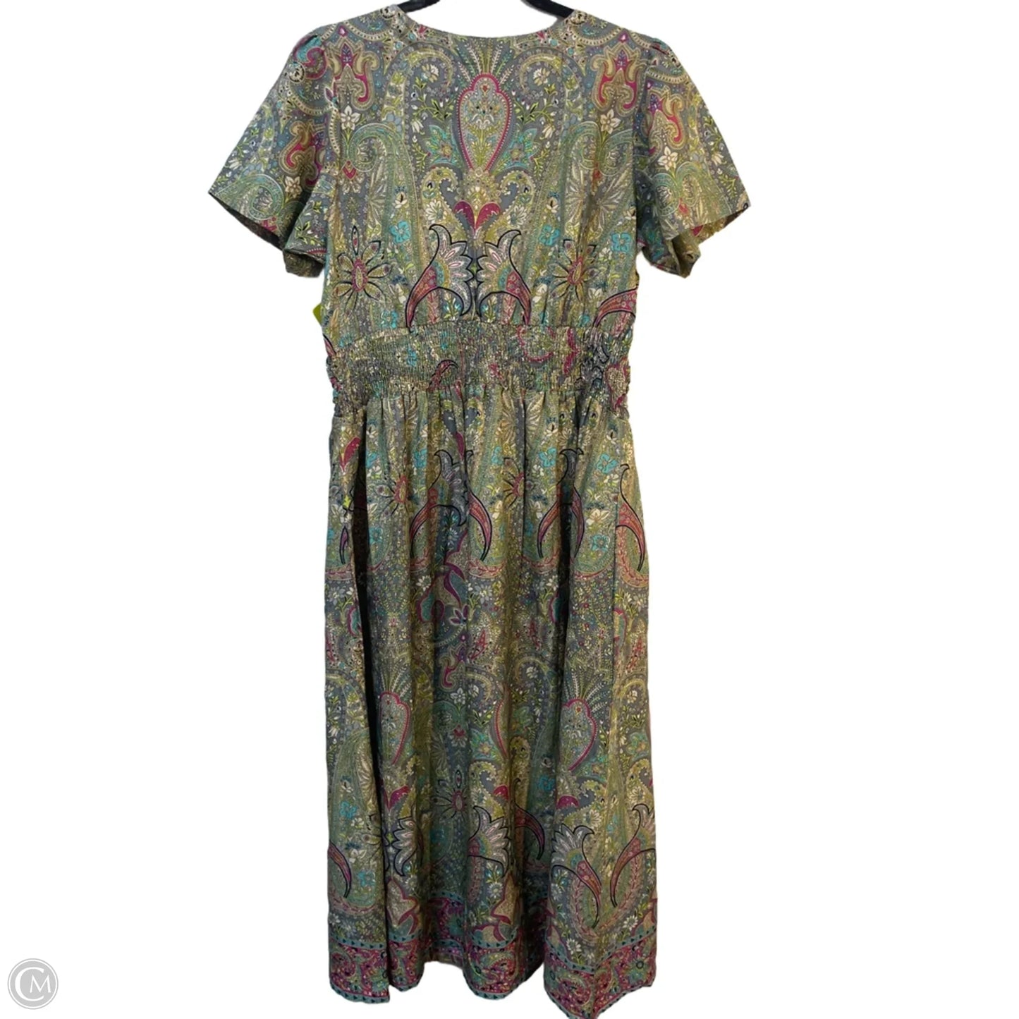 Dress Casual Midi By Clothes Mentor In Paisley Print, Size: L
