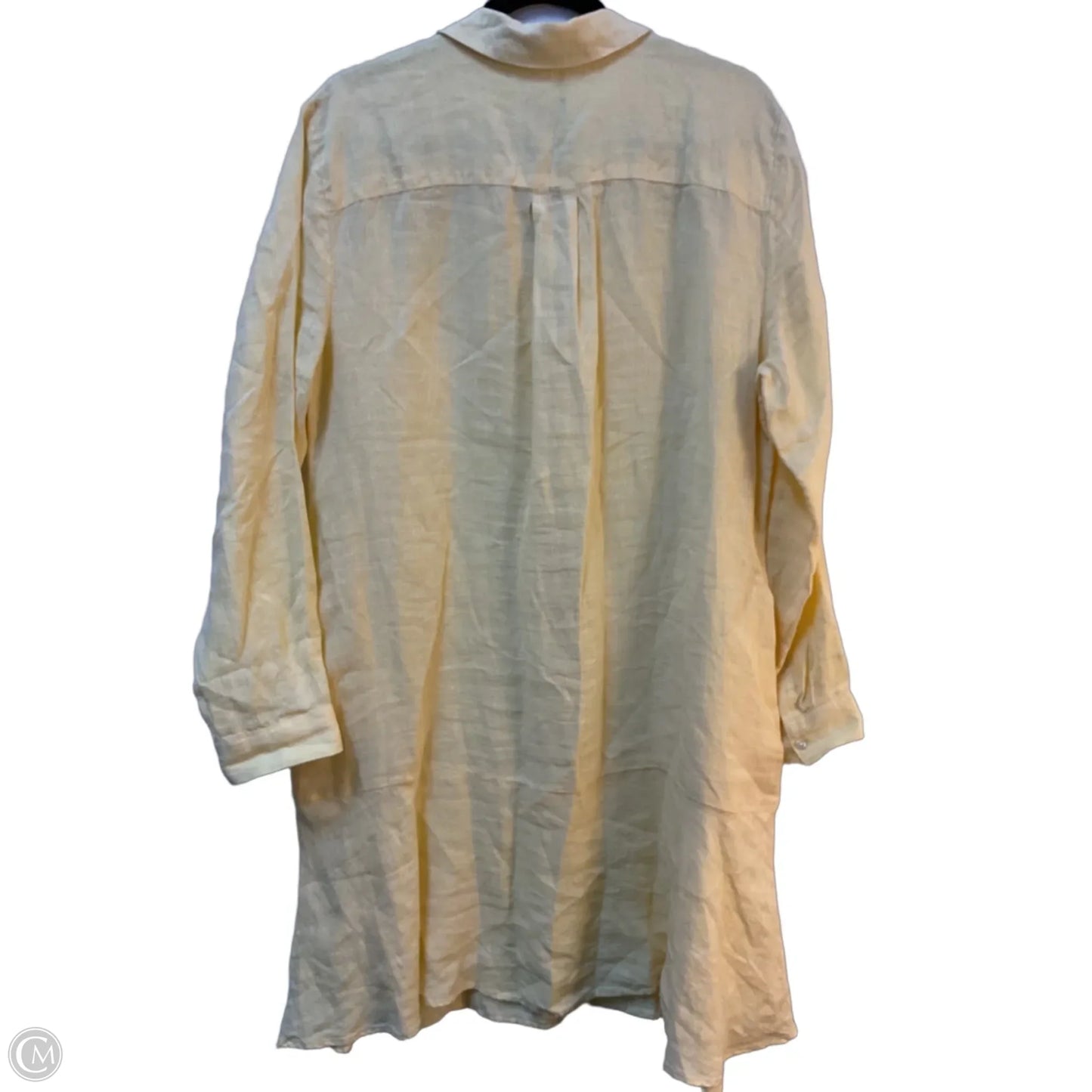 Dress Casual Midi By Talbots In Yellow, Size: L