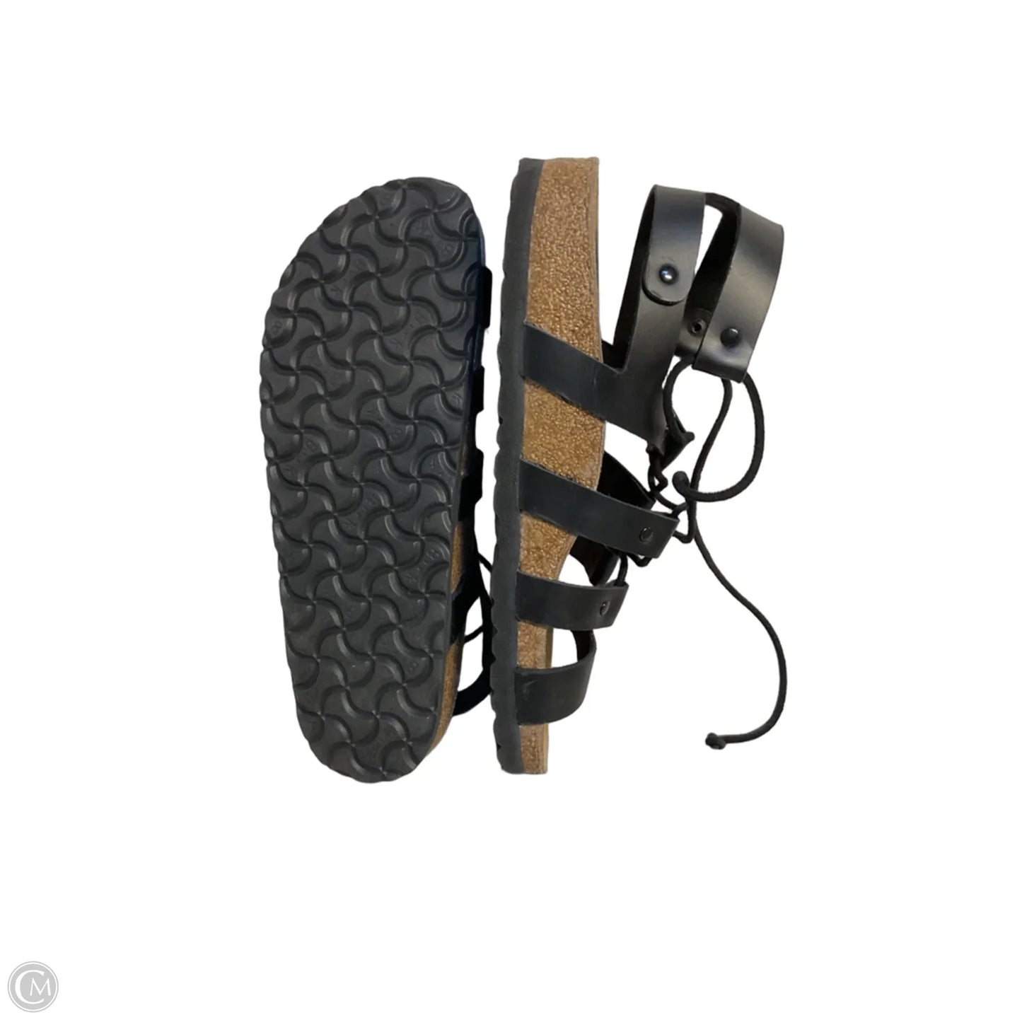 Sandals Flats By Clothes Mentor In Black, Size: 8