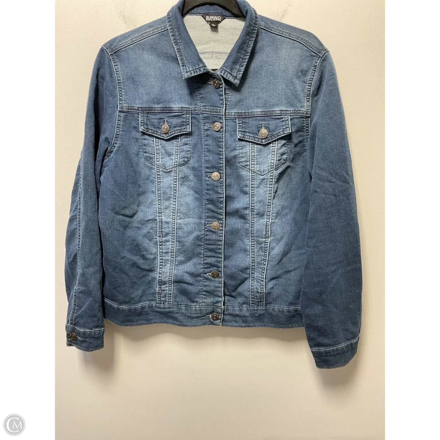 Jacket Denim By Buffalo David Bitton In Blue Denim, Size: L