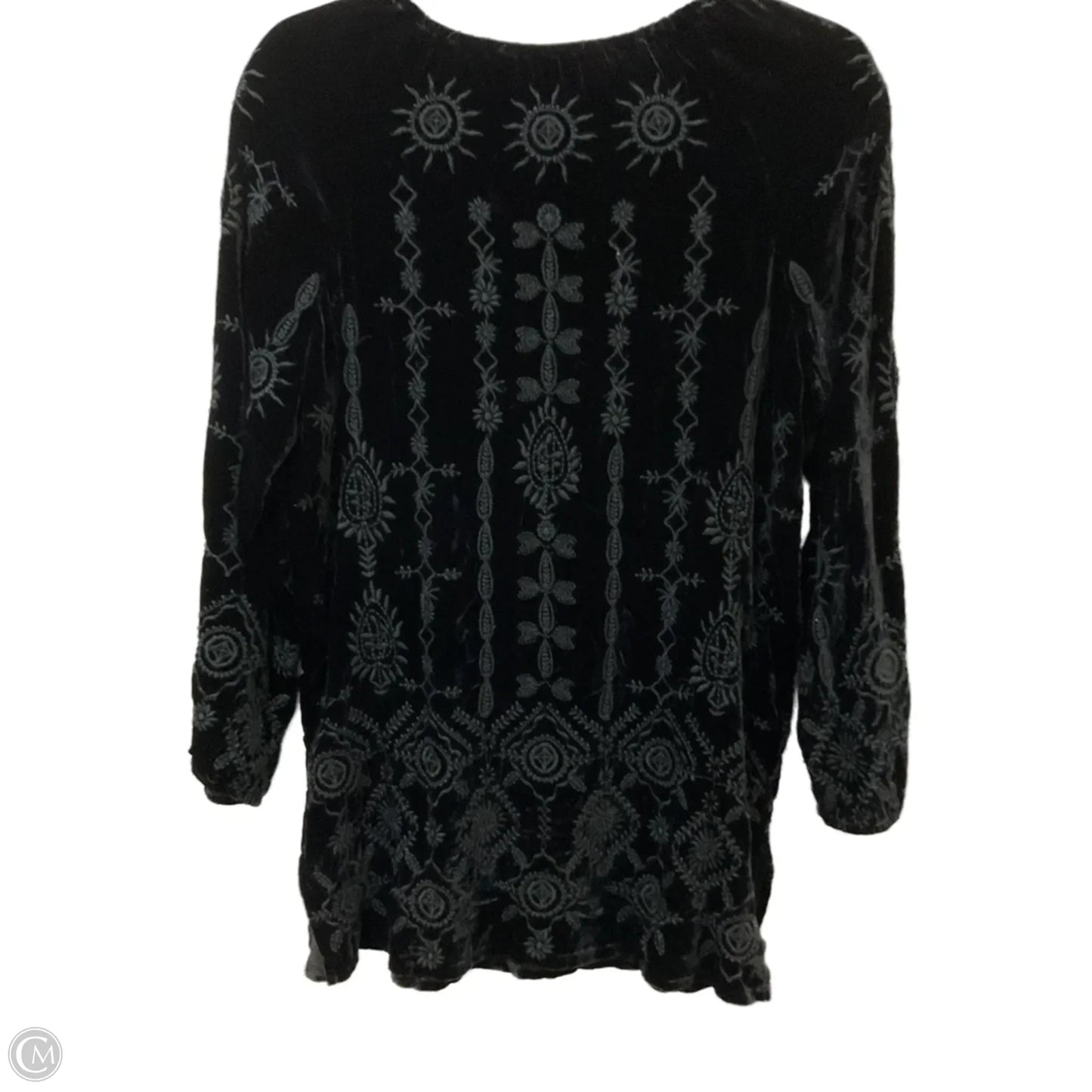 Tunic Long Sleeve By Johnny Was In Black, Size: Xs