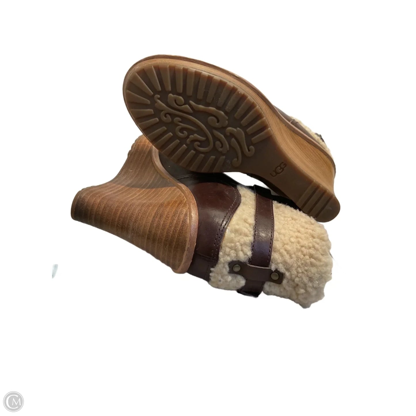 Boots Designer By Ugg In Brown, Size: 6.5