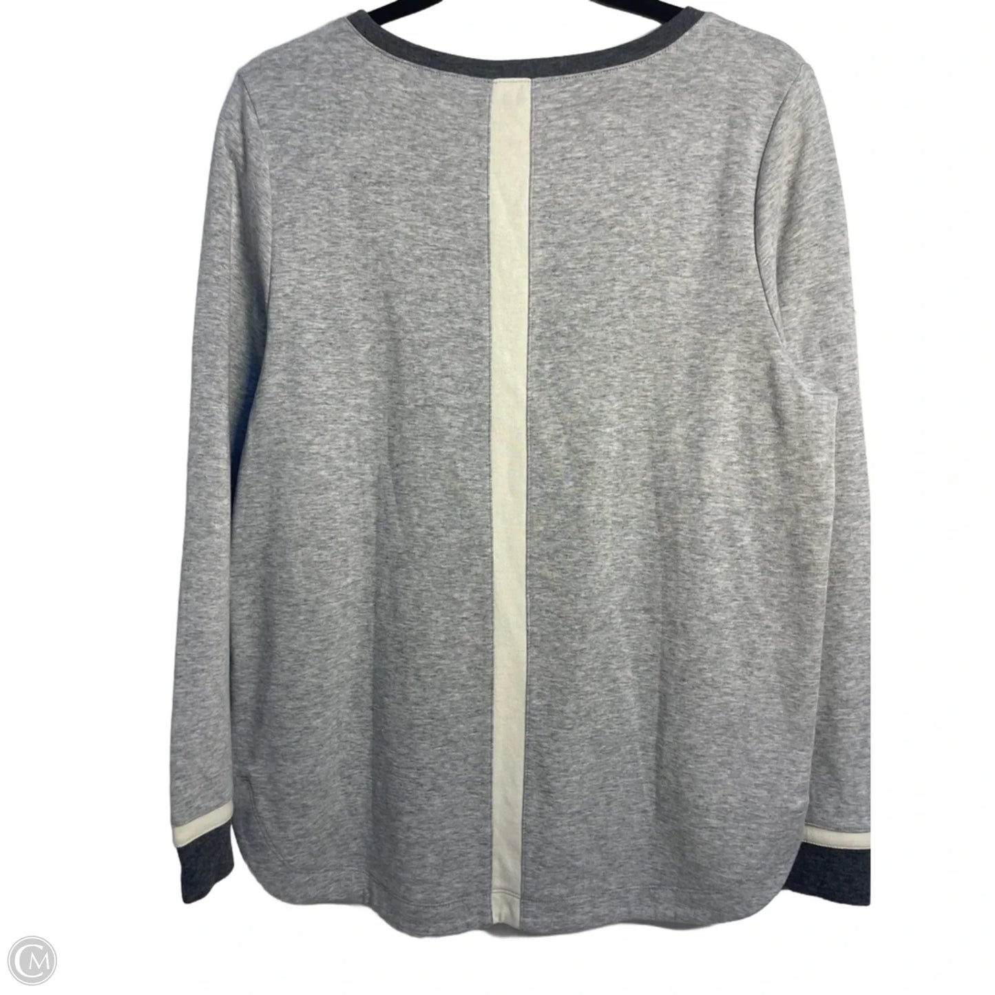 Top Long Sleeve By Talbots In Grey, Size: M