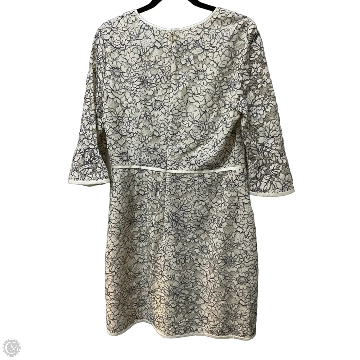Dress Casual Midi By Draper James In Blue & White, Size: L
