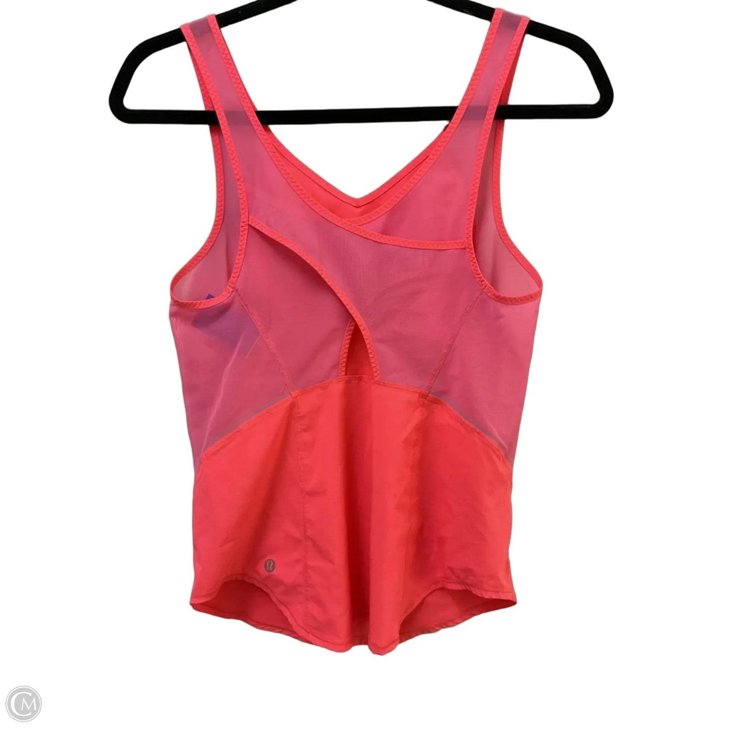 Athletic Tank Top By Lululemon In Orange & Pink, Size: S
